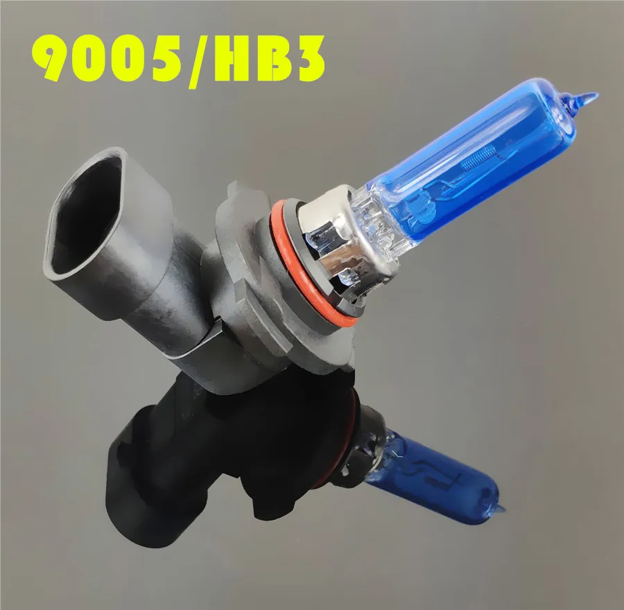 Lámpara halógena superblanca para coche, faro LED de 12V, 55W, 9005 W, H1, H3, H4, H7, H8, H11, 9006, HB3, 100, HB4