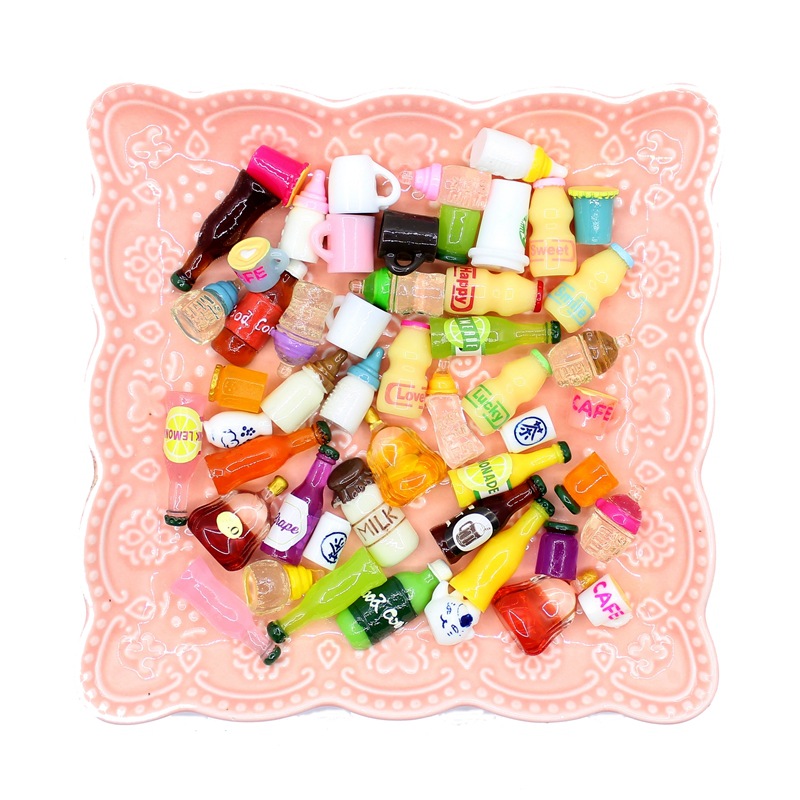 10 pçs mini leite vinho garrafas de água casa de bonecas brinquedo em miniatura boneca comida cozinha sala estar acessórios crianças presente fingir jogar brinquedo