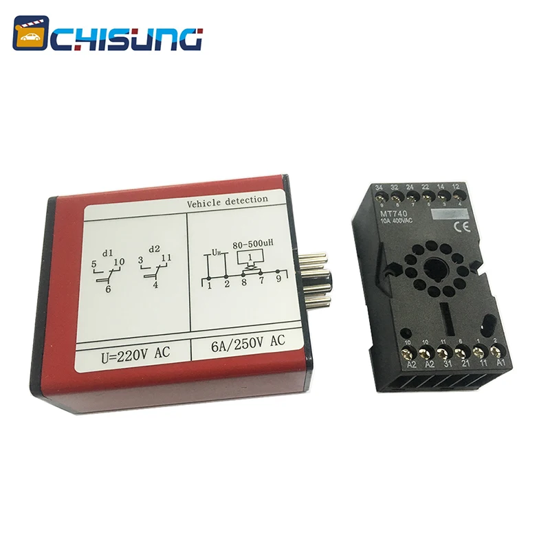 Detector de bucle inductivo para vehículos Sensor de un solo canal