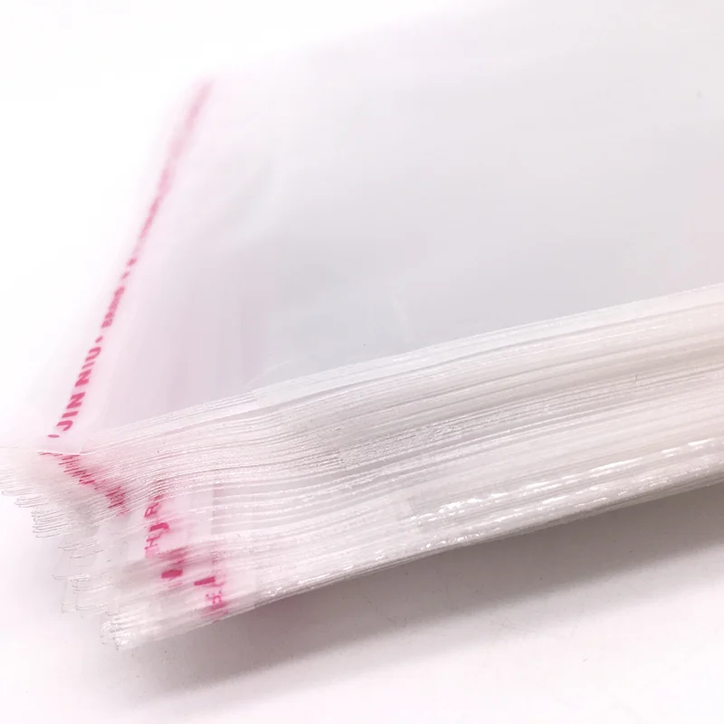 100 ชิ้น 4x6 เซนติเมตร Resealable ถุงพลาสติกโปร่งใสถุง Self Adhesive Seal เครื่องประดับทํากระเป๋า