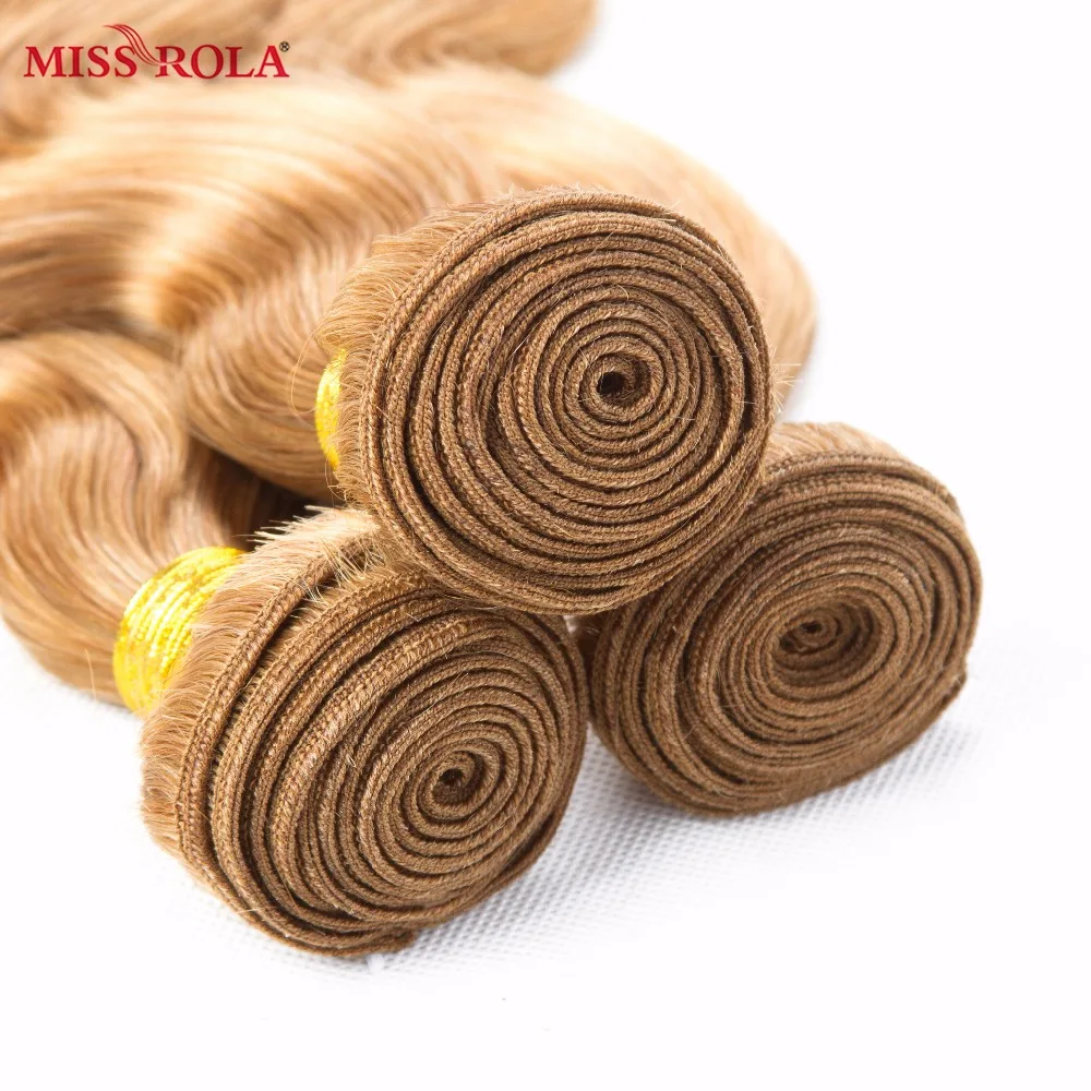 Hoa Hậu Rola Brasil Sóng Thân Tóc Dệt 1/3/4 Bó 27 # Tóc Vàng 99J Lỗi Ombre Remy Tóc phần Mở Rộng Đôi Wefts