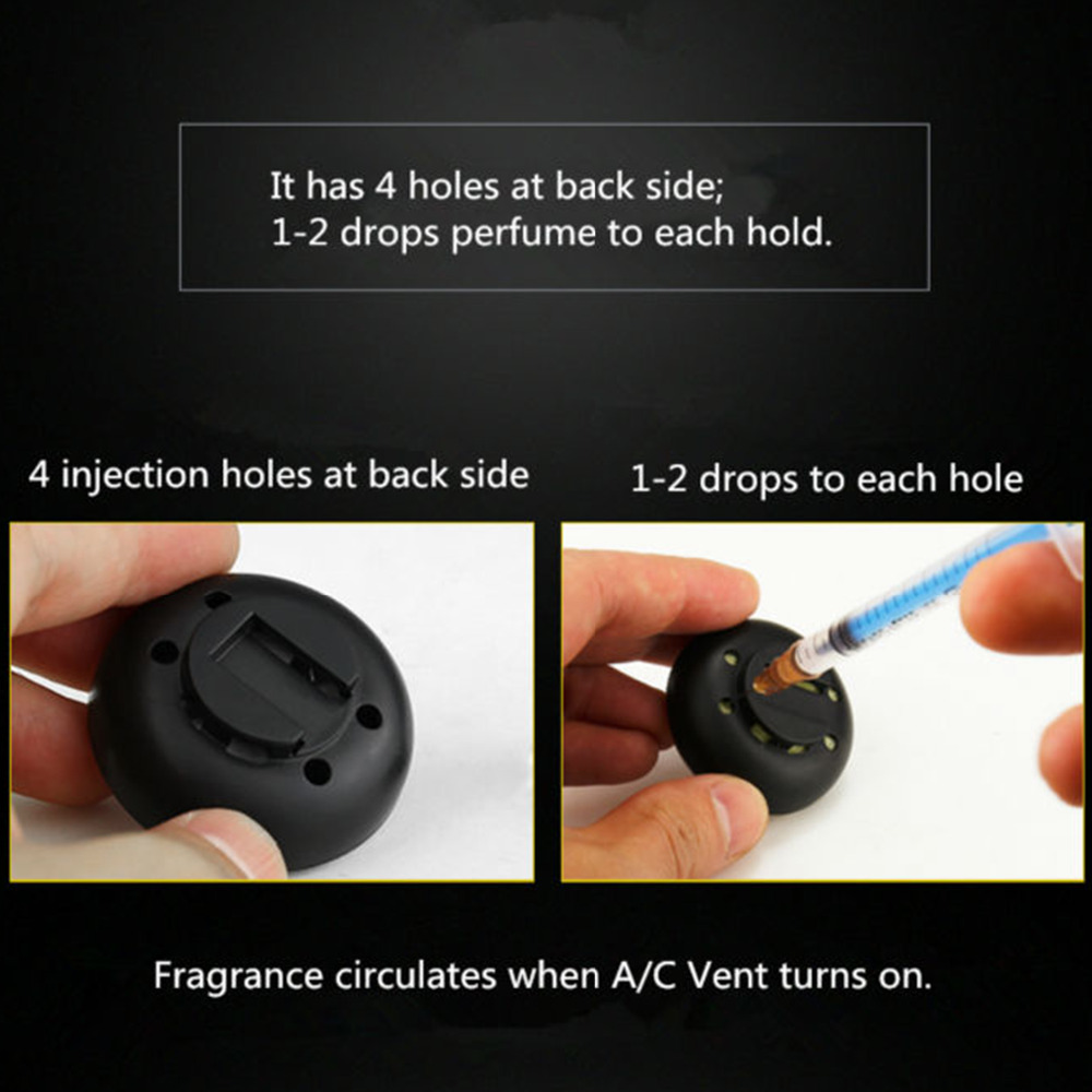 2 Pcs Luminova Kuarsa Mobil Jam + Termometer Ornamen Menghias Di/C AC Ventilasi Outlet Parfum