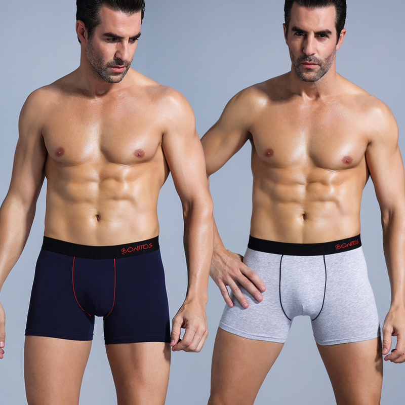 Calzoncillos bóxer de algodón para hombre, ropa interior Sexy de marca, Erkek