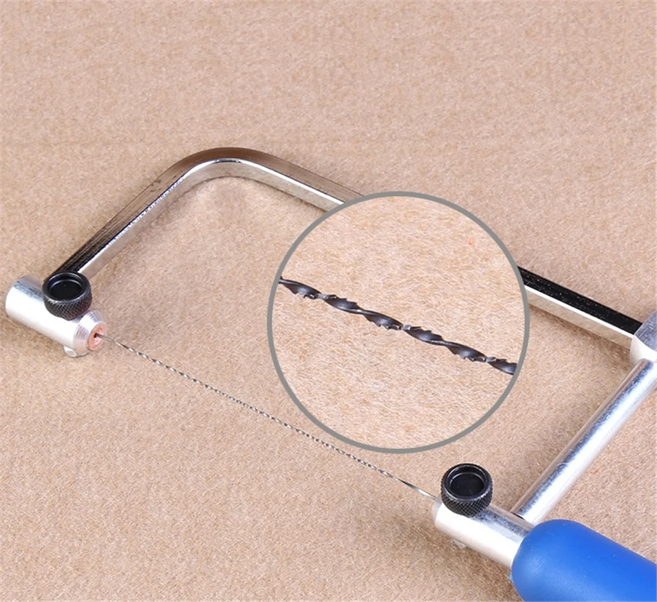 Miễn phí Vận Chuyển 12 cái 130 mét Di Chuyển Lưỡi Cưa 5 # Jig Thấy Blades Răng Xoắn Ốc 8 Các Loại Cưa Gỗ lưỡi Cho Khắc 12 cái Với Chuck