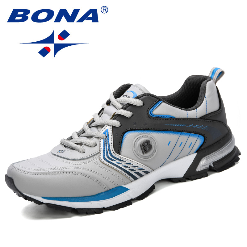 BONA, zapatillas para correr a la moda para hombre, zapatillas ligeras transpirables para exteriores, zapatillas deportivas con cordones para hombre, zapatillas deportivas para caminar y trotar, cómodas para hombre