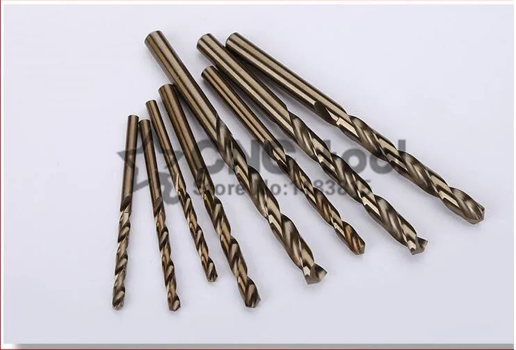 10 Chiếc 1.0 Mm-8.0 Mm M35 HSS-CO Coban Khoan HSS Mũi Khoan Xoắn Chút Cho Thép Không Gỉ (1.5/2/2.5/3/4/4.5/5/5.5/6/6.5/7/7.5 Mm)