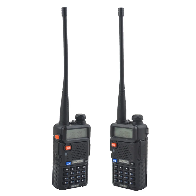 Baofeng Walkie Talkie UV-5R Dualband Two Way Radio VHF/UHF 136-174MHz & 400-520MHz FM Portable Transceiver with Earpiece