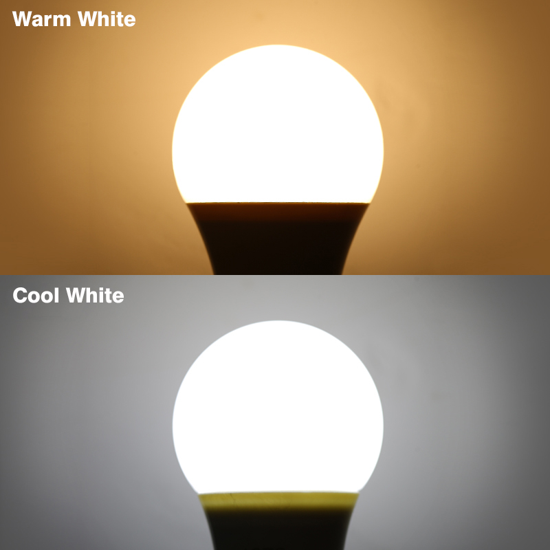 KARWEN Ampoule หลอดไฟ LED E27 E14 3W 5W 7W 9W 12W 15W 18W สมาร์ท IC LED โคมไฟเย็นสีขาวสีขาว Lampada Bombilla โคมไฟ