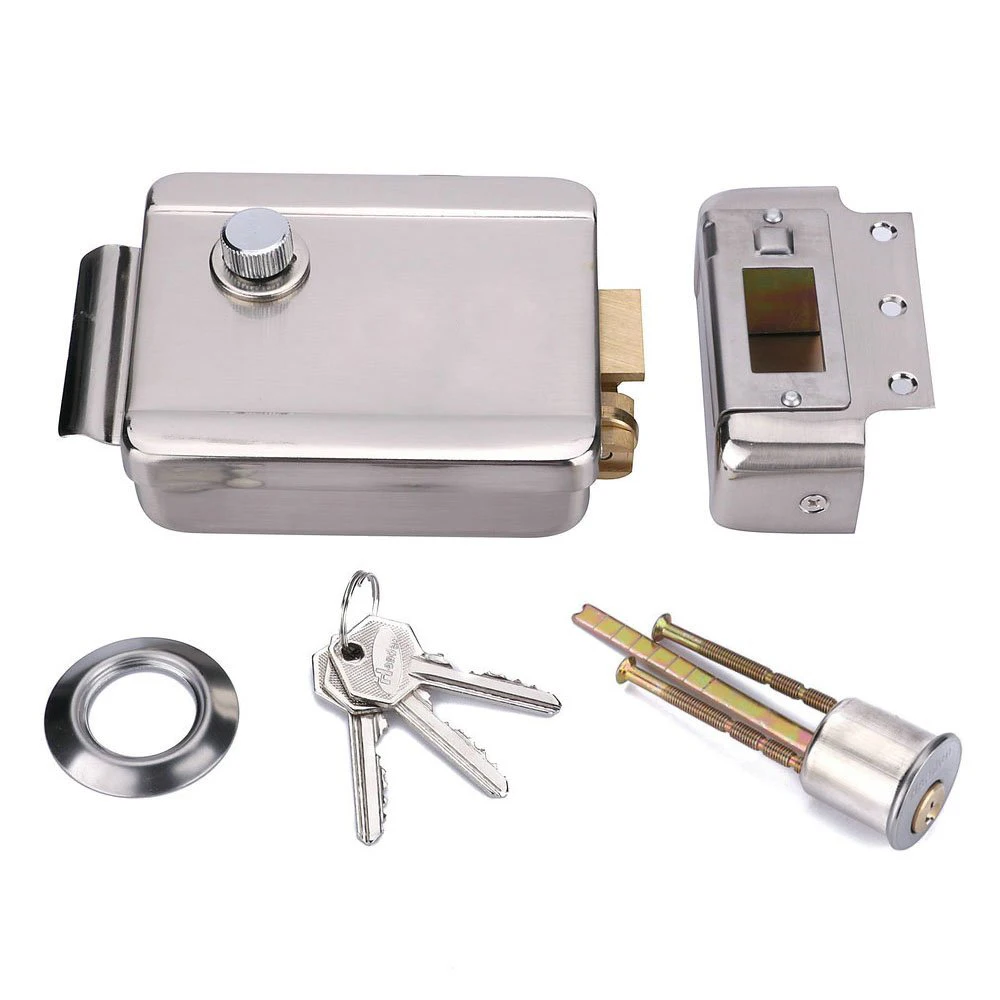 7" Video Door Phone Kit with ID Keyfobs + Electric Lock + Power Supply+ Door Exit for villa Video Doorbell video Intercom System