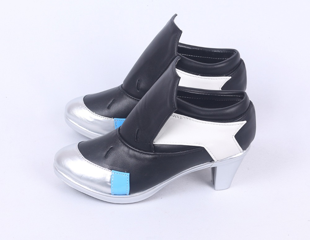 Sepatu Bot Hitam Symmetra Cosplay Game OW Satya Vaswani Sepatu Bot Cosplay Symmetra Sepatu Hak Tinggi Dibuat Sesuai Pesanan