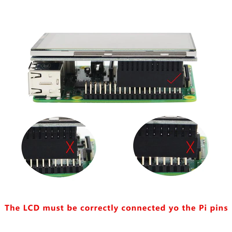 Pantalla táctil Raspberry Pi 3 B Plus de 3,5 pulgadas TFT LCD 480*320 GPIO Monitor ABS caja para Raspberry Pi 4 modelo B 3B + 3B