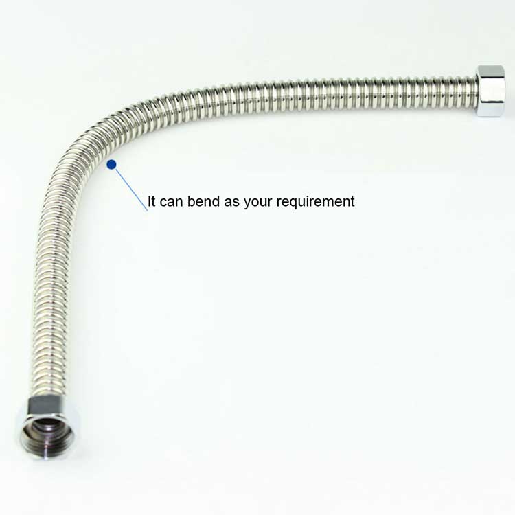 2 個 G1/2 "G3/4" G1" ステンレス鋼波形水ハードパイプホース 20-200 センチメートル