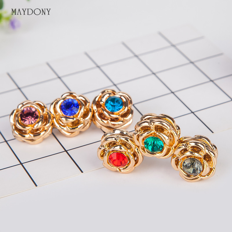 XT102 Grosir Mode Hiasan Kepala Syal Magnet Bros Klip Hijab 12 Buah/Lot