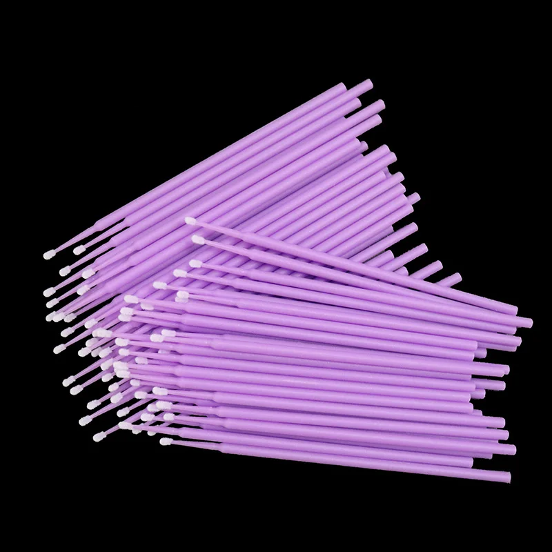 Bộ 100 Cá Nhân Applicators Mi Mascara Cây Đũa Phép Dùng Một Lần Trang Điểm Micro Cọ Cây Nối Mi Dụng Cụ Trang Điểm