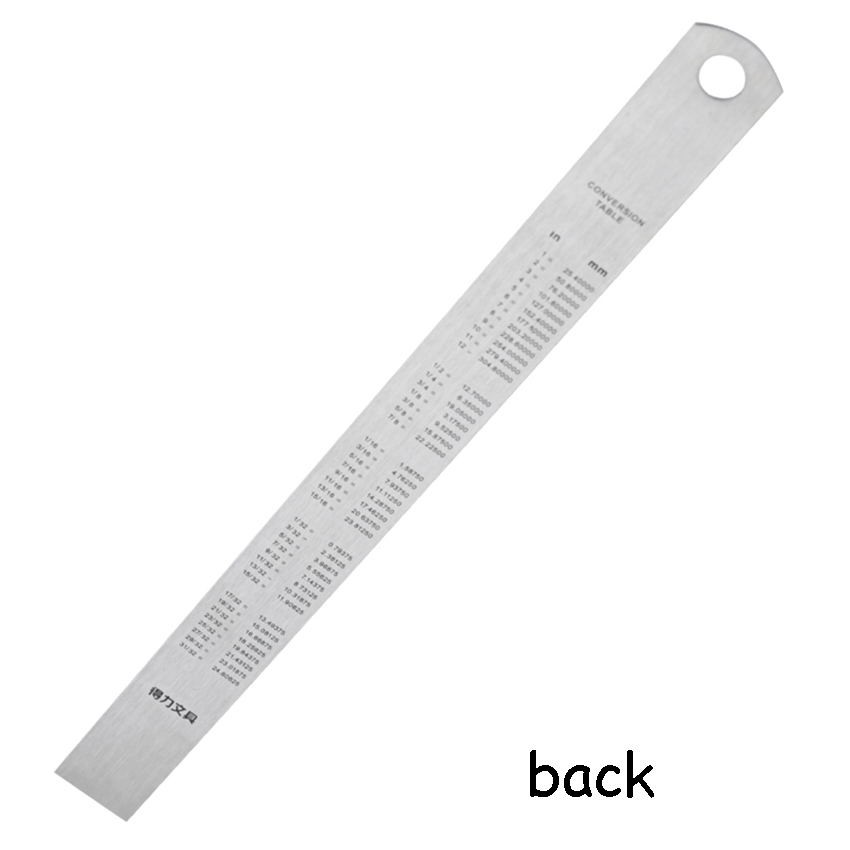 Измерительная линейка из нержавеющей стали, 15 см