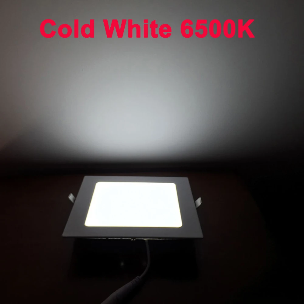 Siêu Mỏng Đèn Led Panel Âm Trần 3W 6W 9W 12W15W 18W Tròn/Vuông Đèn LED Ốp Trần Đèn đèn AC85-265V Đèn Led Panel Âm Trần Đèn