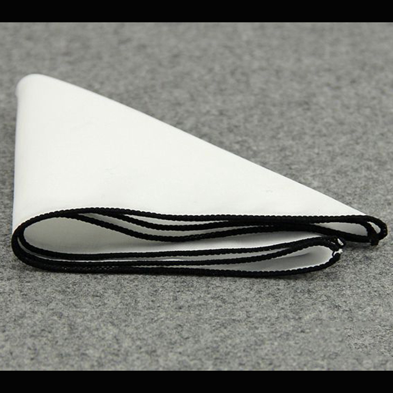 RBOCOTT สีขาวสี่เหลี่ยมสีทึบผ้าเช็ดหน้า 14 สี Hanky 23*23 เซนติเมตรสำหรับผู้ชายงานแต่งงานอุปกรณ์เสริม