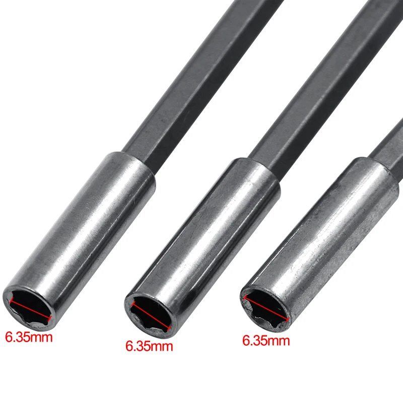 1/4 Hex Shank Quick Release สว่านไฟฟ้าไขควงแม่เหล็กผู้ถือ Bit 60 มม. 75 มม. 100 มม. 150 มม.