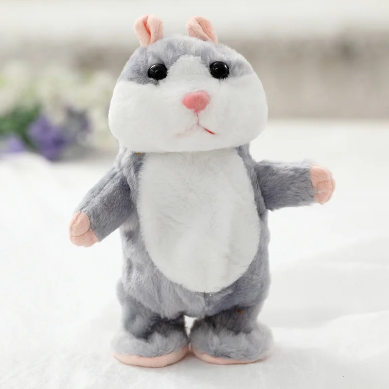 Kawai18cm Mới Nói Chuyện Chuột Hamster Thú Cưng Sang Trọng Đồ Chơi Hot Dễ Thương Nói Tiếng Giao Tiếp Âm Thanh Ghi Giáo Dục Cho Trẻ Em Quà Tặng