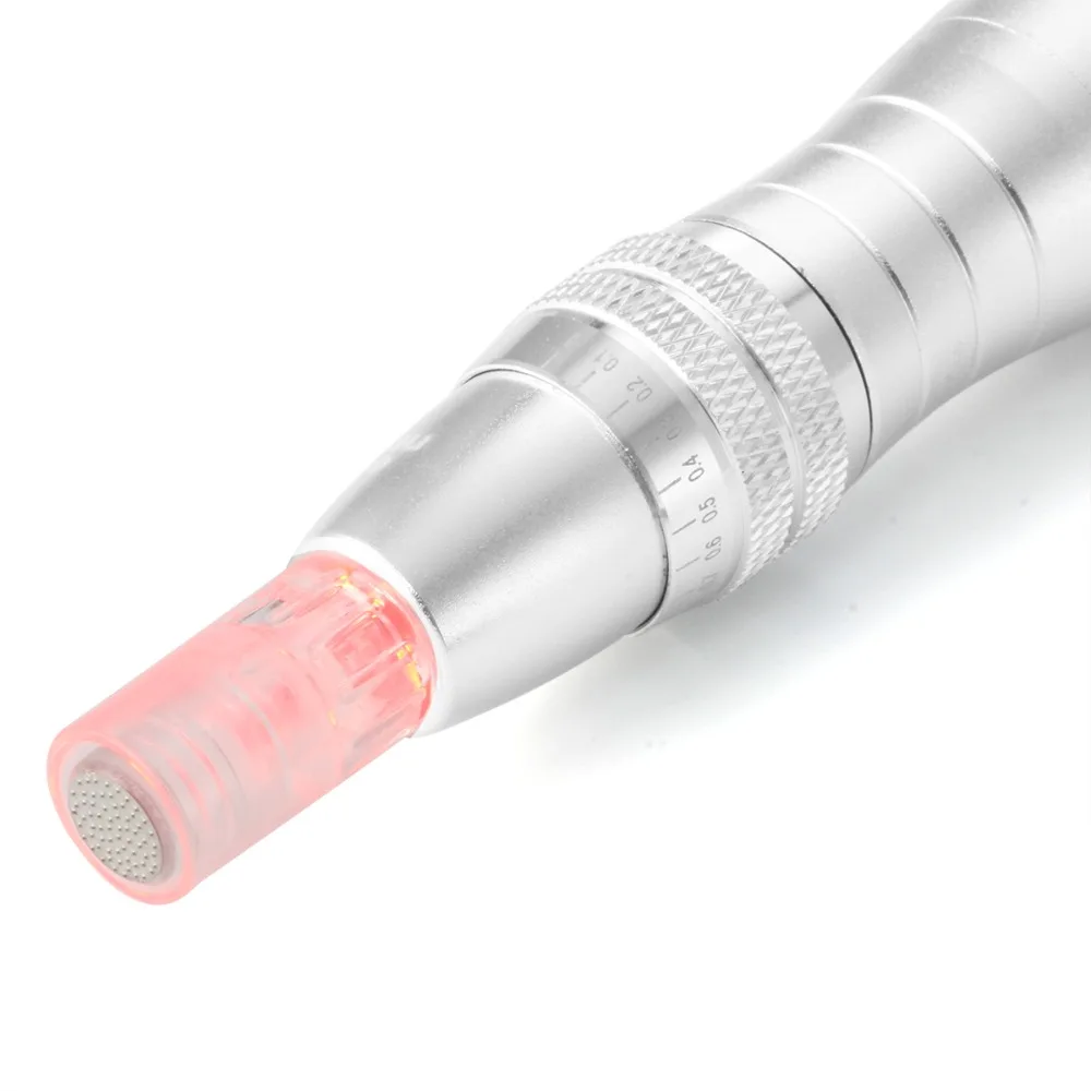 HELLO FACE ไร้สาย Derma ปากกา 7 สีไฟ LED Photon ปากกา 2 pcs เข็มของขวัญปรับ NANO Micro Needle Face Care TOOL