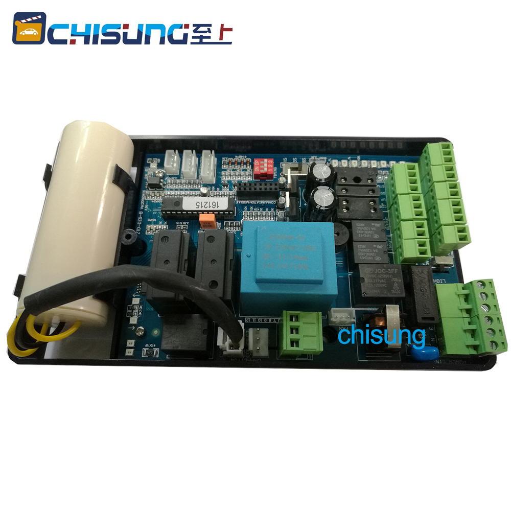 Controlador de tarjeta de circuito para motor de puerta de barrera de brazo automático, 110V, 220V, CA, solo (condensador incluido)