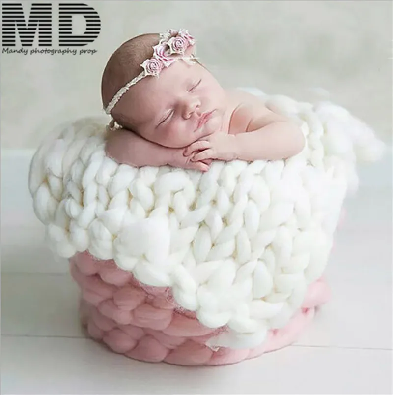 Bé Chăn Mềm Mại Dành Cho Bé Sơ Sinh Đạo Cụ Chụp Ảnh, Rổ Chất Độn Đệm, Hình Ảnh Cho Bé Đạo Cụ