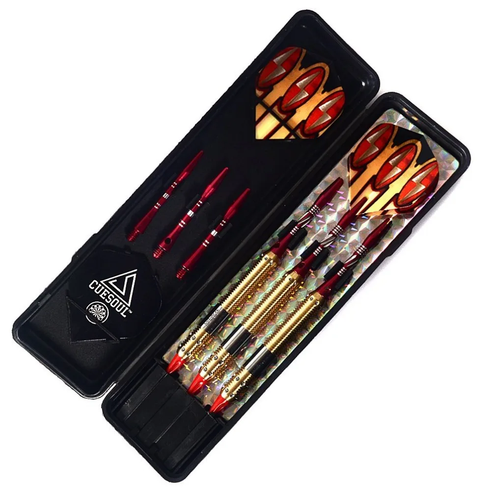 CUESOUL Đầu Mềm Phi Tiêu Bộ Vàng 16G Phi Tiêu Thùng Mắt Hãm Phanh, đỏ Nhôm Trục Phi Tiêu Cho Dardos Electronico