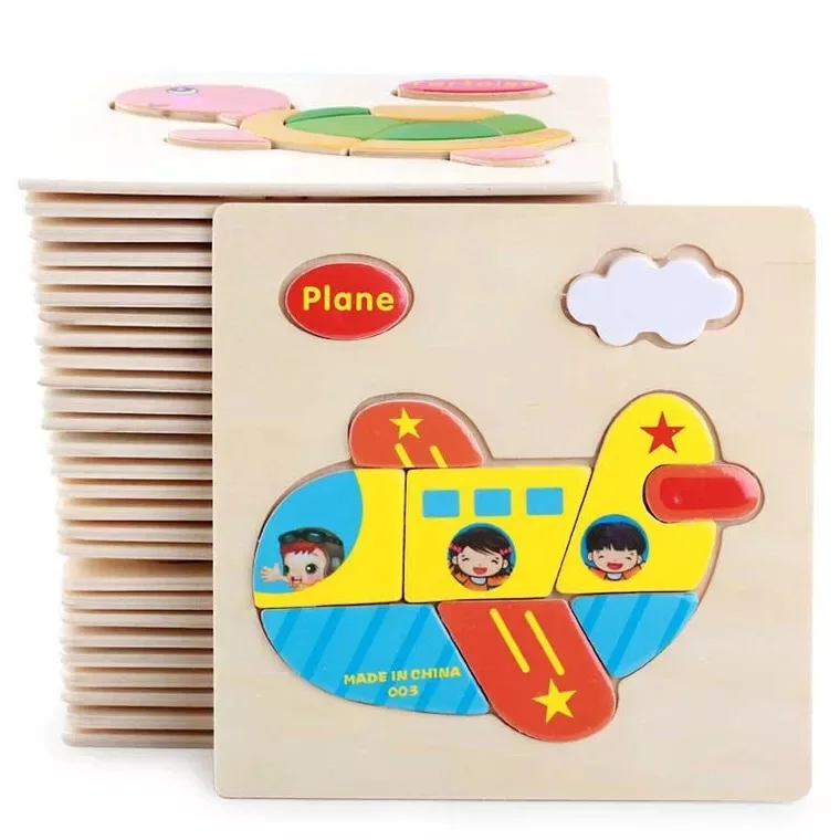 3D Đồ Chơi Xếp Hình Ghép Hình Gỗ Đồ Chơi Dành Cho Trẻ Em Gỗ 3D Hoạt Hình Hình Ghép Hình Trí Thông Minh Trẻ Em Đồ Chơi Giáo Dục Sớm cho trẻ em