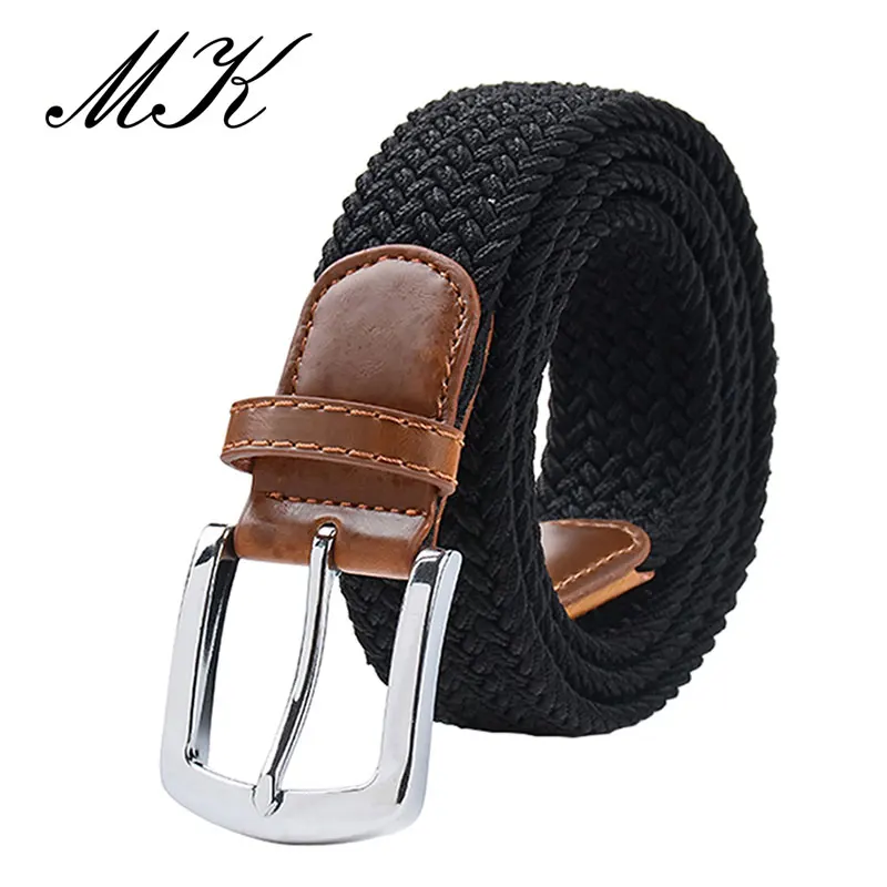 MaiKun Cinturones para hombres Cinturón con hebilla de metal Cinturón elástico para hombres Cinturón táctico militar