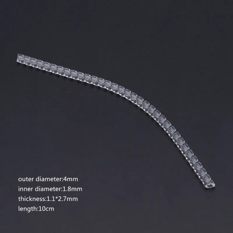 Herramienta de joyería Ajuste de anillo Invisible transparente espiral cable reductor de tensión tamaños ajustables