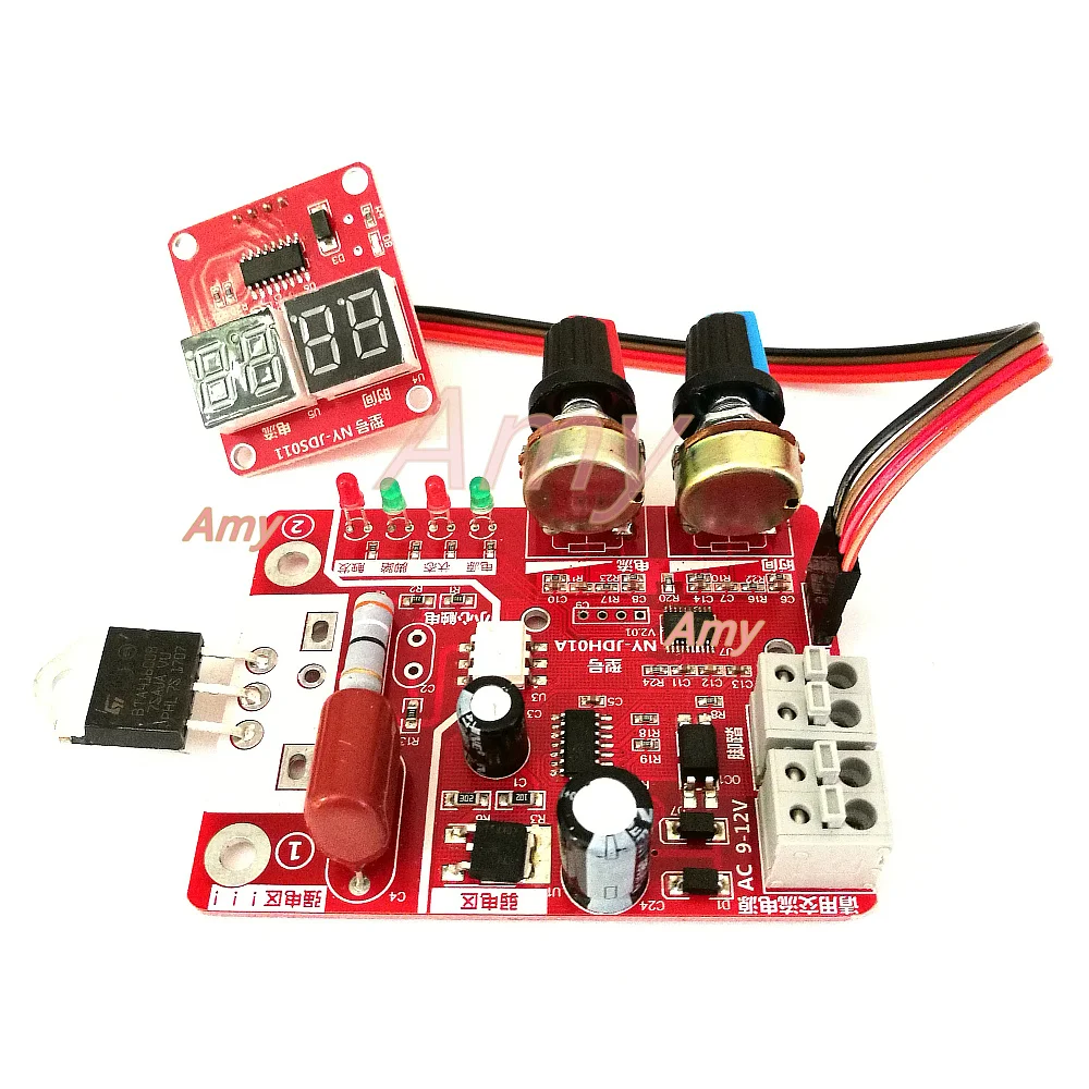 Spot welding time and current controller control panel timing current with digital display upgrade 40A / 100A