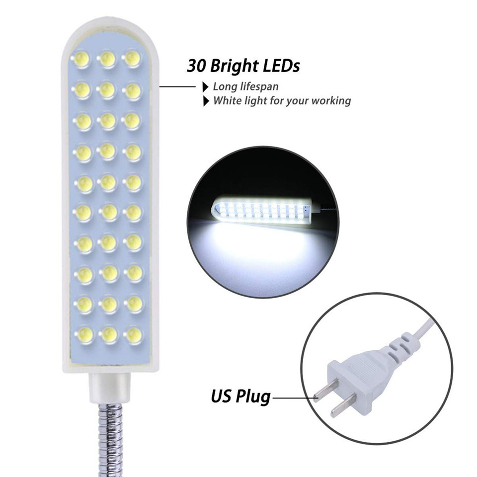 Máy ĐÈN Ngủ LED Đèn 10/20/30 Đèn LED Làm Đèn Ngủ Với Ánh Sáng Nam Châm Gắn Đèn LED cho Máy Tiện