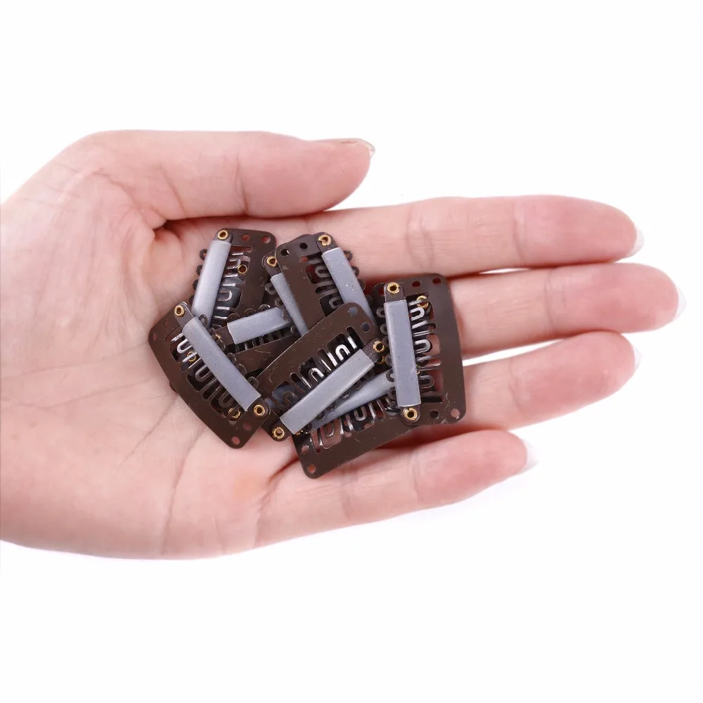 Bộ 50 32Mm Hình Chữ U Tóc Giả Kẹp Với Ốp Lưng Cho Tóc Phụ Kiện Dụng Cụ
