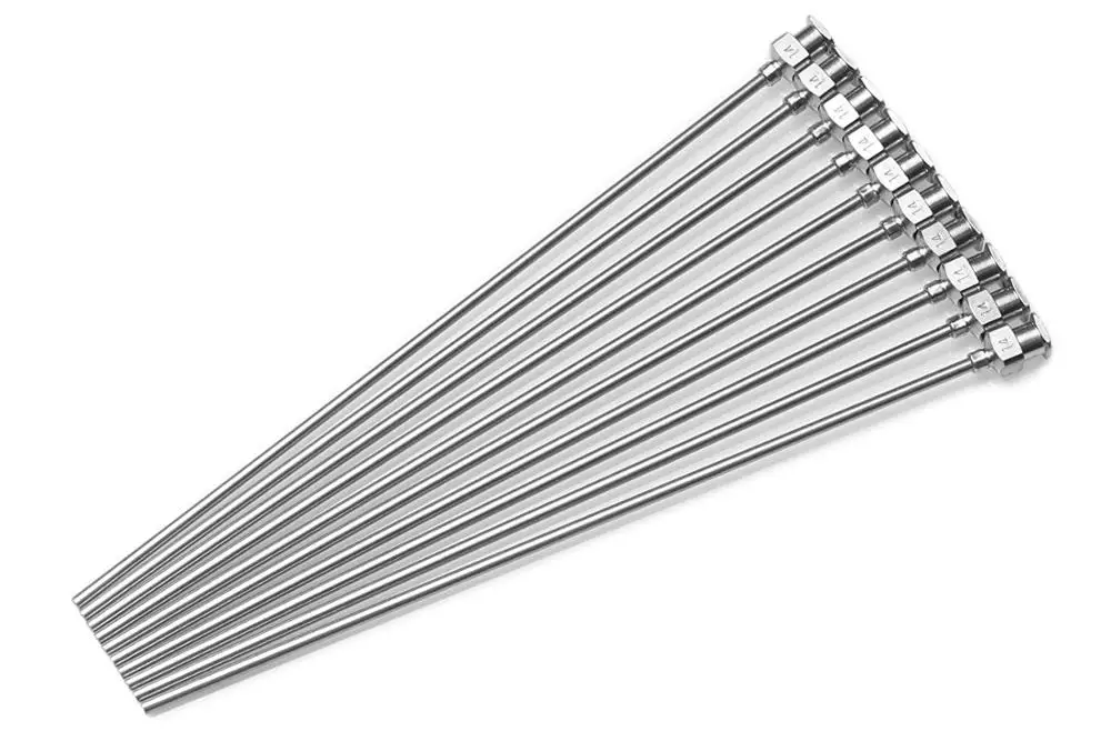 1-100 Mm Hoặc 150 Mm, 200 Mm Cửa Huỷ Chiều Dài Pha Chế Kim (8G,10G,12G,14G...27G Tùy Chọn)-Cùn Đầu, Tất Cả Kim Loại