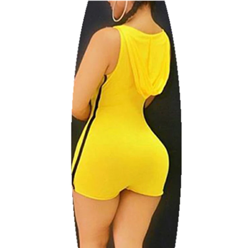 Combishort Sexy à la mode, vert, jaune, couleur unie, prix de gros