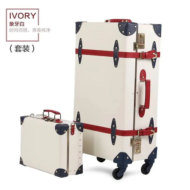 20 "22" 24 "インチpuレザートロリースーツケースや旅行バッグ小型スーツケースcabファイルvaliz koffer maletasスーツケースローリング荷物にキャリー