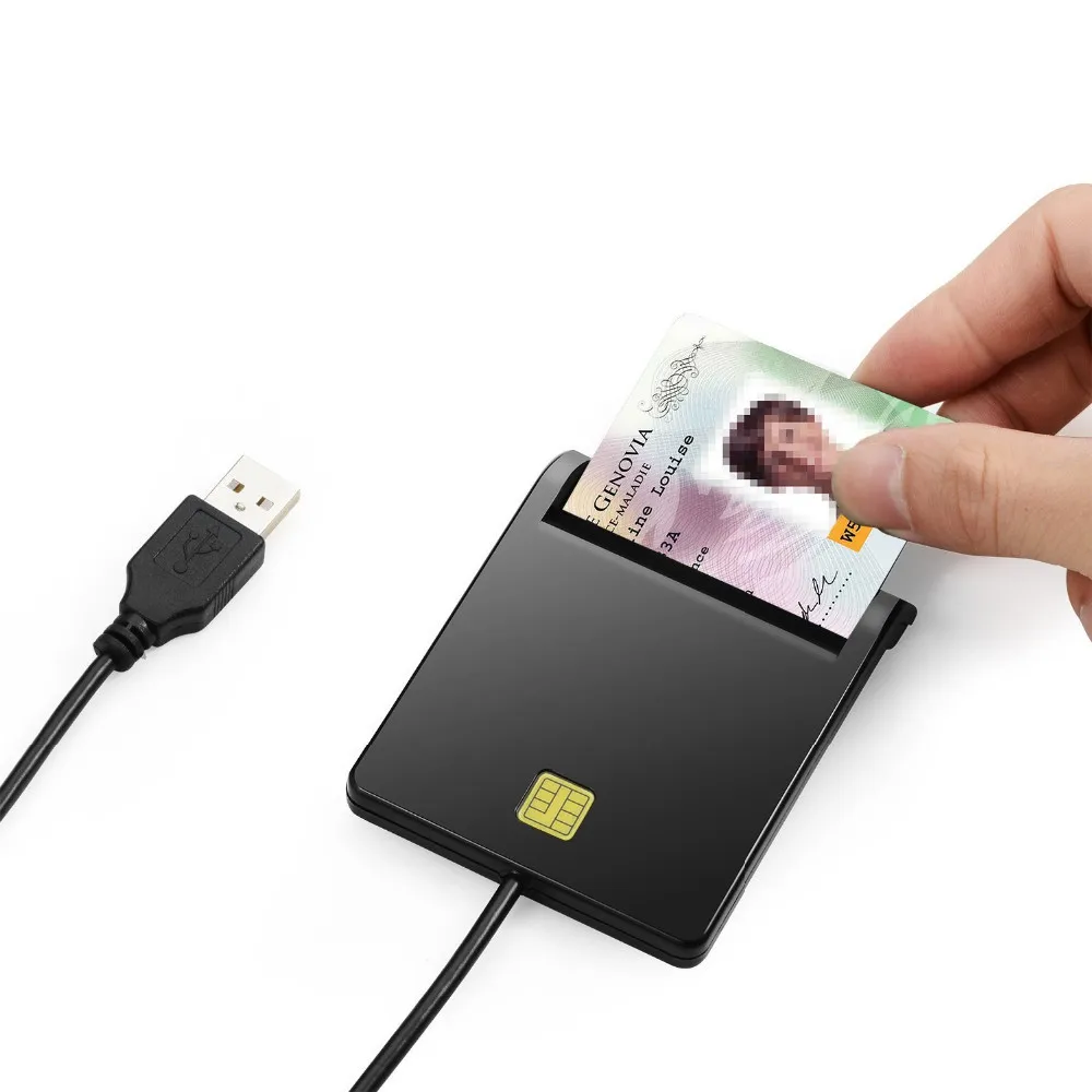 Zoweetek 12026-1 USB ID Устройство чтения смарт-карт PC/SC USB-CCID EMV ISO7816 для DNIE DNI ID Chip Смарт-карта