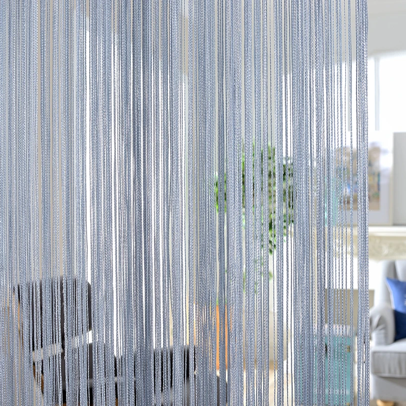 300X260Cm Chắc Chắn Màu Màn Sọc Trắng Trống Xám Dây Chuyền Cổ Điển Màn Cửa Sổ Mù Valance Phòng Bộ Chia Cửa trang Trí