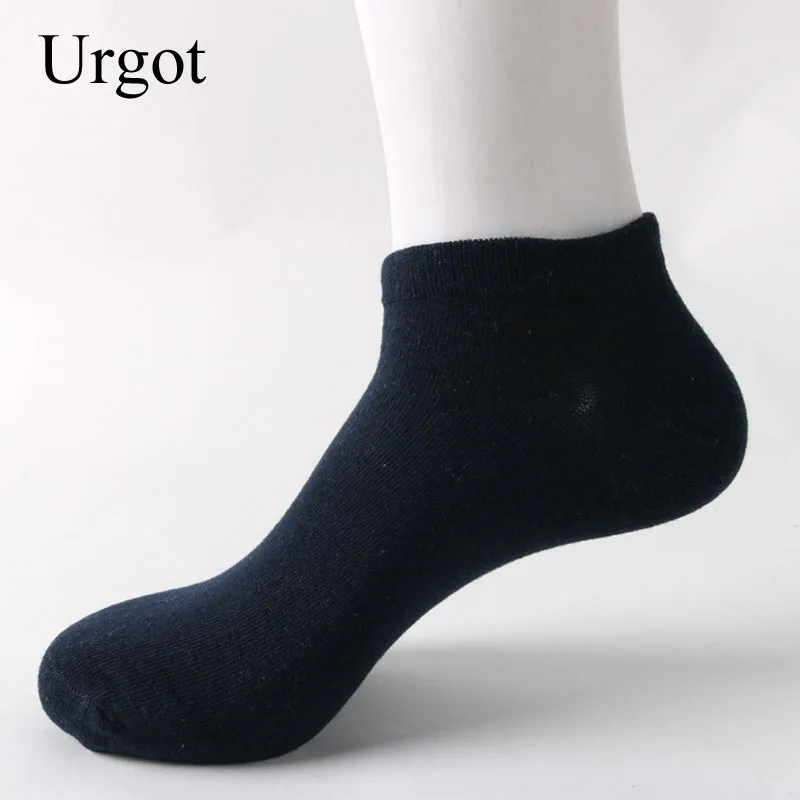 Urgot 10 Uds = 5 pares de Calcetines de algodón para Hombre, Calcetines grandes de talla grande 45,46,49,50, Calcetines tobilleros de negocios, Calcetines clásicos para Hombre