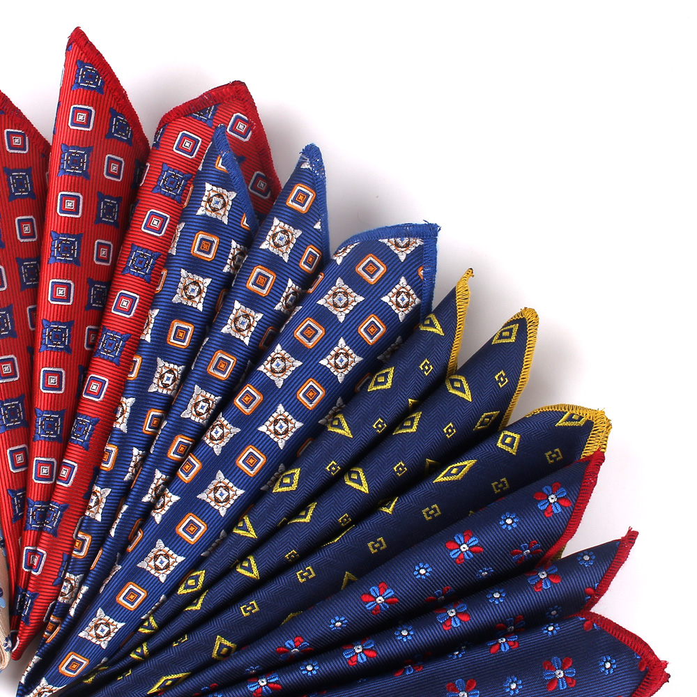 ペイズリーポケット正方形の花柄ハンカチスーツ 25 センチメートル * 25 センチメートル hankies メンズスーツポケットタオルハンカチ