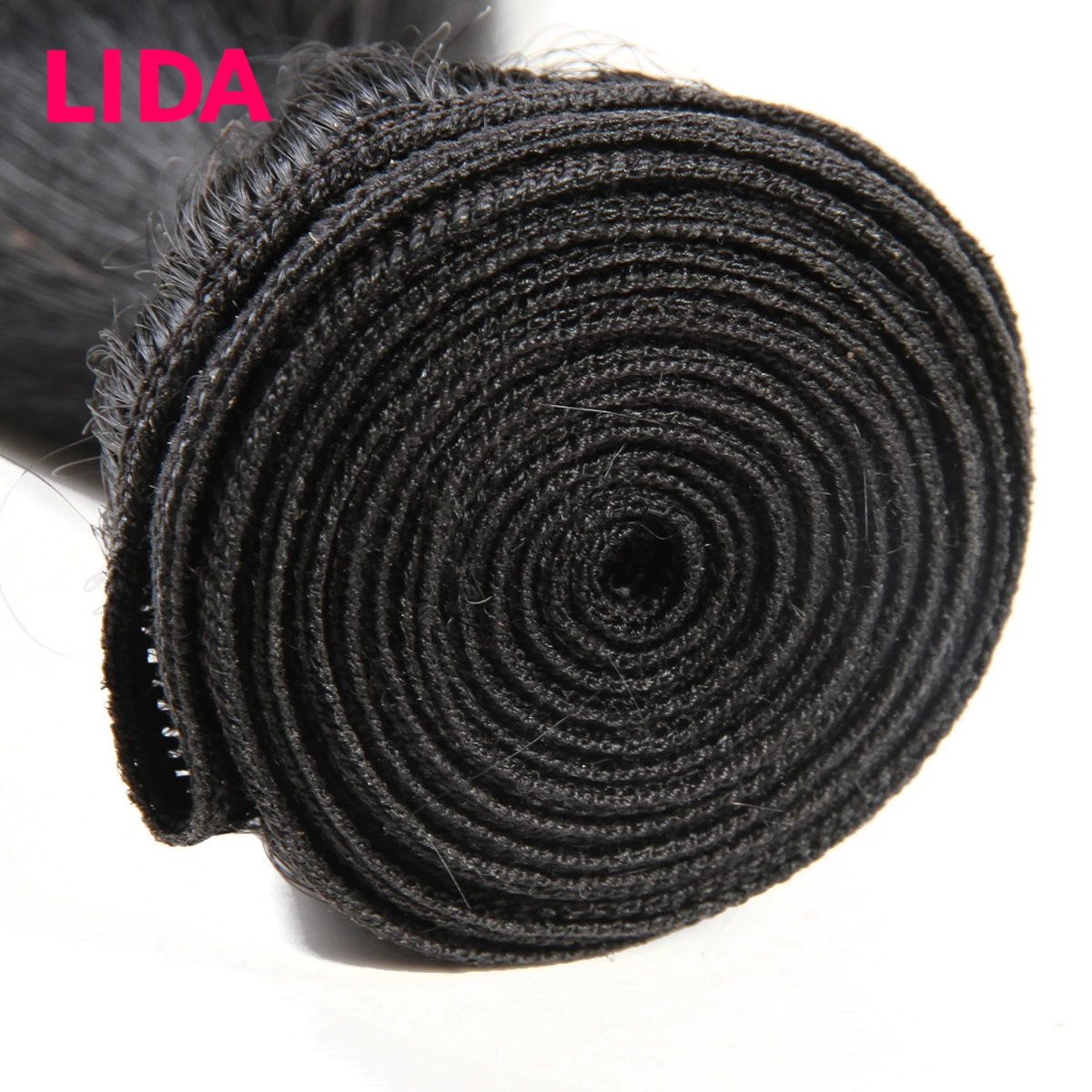 Lida-extensão de cabelo 100% humano, mechas de cabelo humano remy, brasileiro, 3 pacotes de aplique com 100g/peça