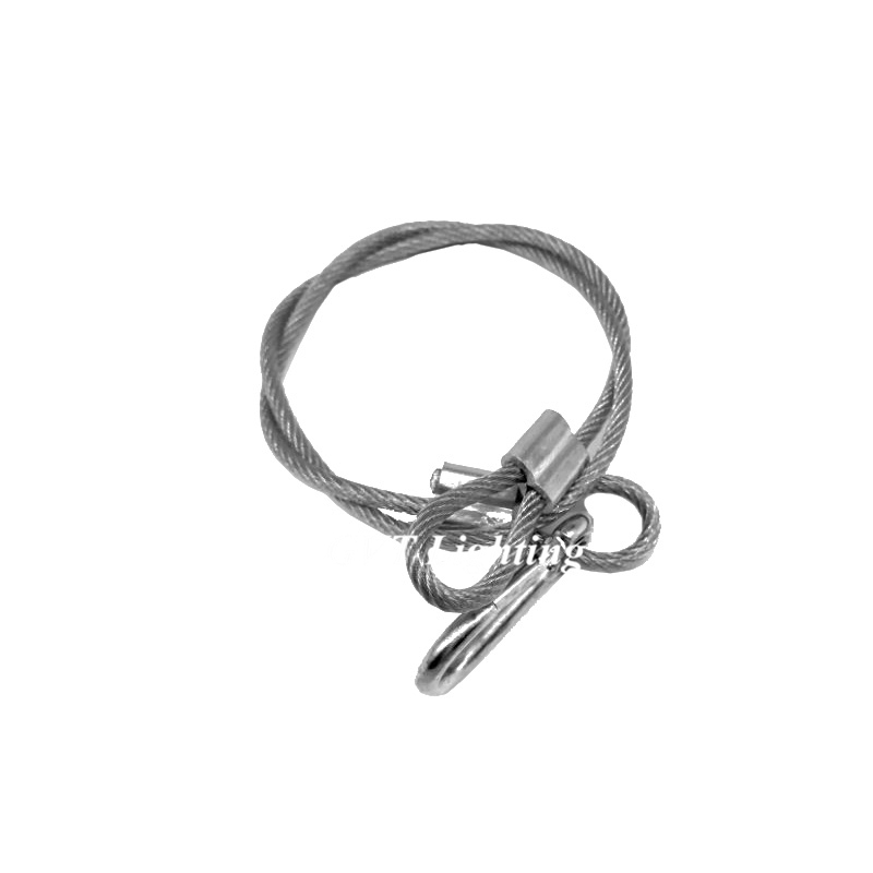 25 ピース/ロット高品質 60 センチメートル長ステージライト安全ロープケーブル/安全ワイヤーステージライトセキュリティ 60 センチメートル長