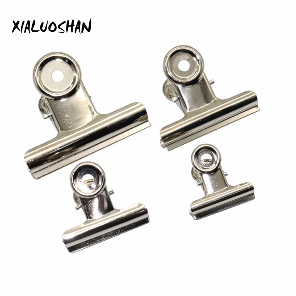 10 Chiếc Kim Loại Hóa Đơn Kẹp Bạc Bulldog Kẹp Thép Không Gỉ Vé Kẹp Đồ Văn Phòng Phẩm Tờ Tiền Kim Loại Kẹp Văn Phòng Đồ Dùng Học Tập