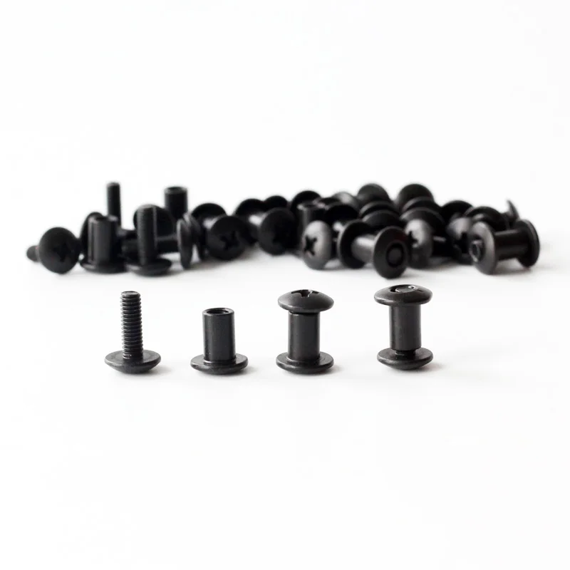 100 Chiếc Tek Lok Bộ Vít Chicago Vít Đi Kèm Với Máy Giặt Cho DIY Kydex Vỏ Bao Da Dụng Cụ Cầm Tay Phần