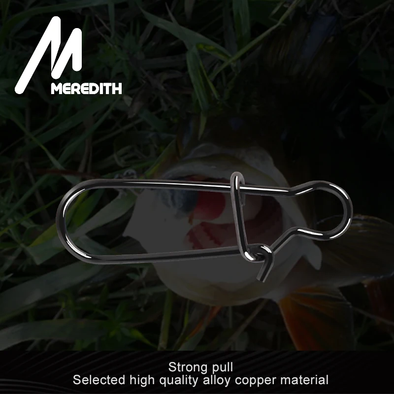 Meredith 50 Con Thép Không Gỉ Câu Cá Đầu Nối Nhanh Móc Khóa Tích Tắc Xoay Vòng Kim An Toàn Khóa Hít Câu Cá Tiện Dụng Cụ Tích Tắc