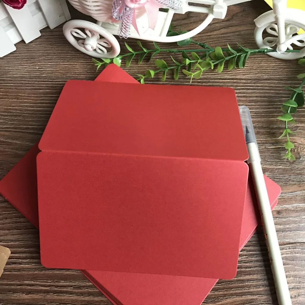 (10 개/몫) DIY 빈 카드 손 그리기 낙서 종이 카드 생일 축하 카드 인사말 카드 15x9.3cm