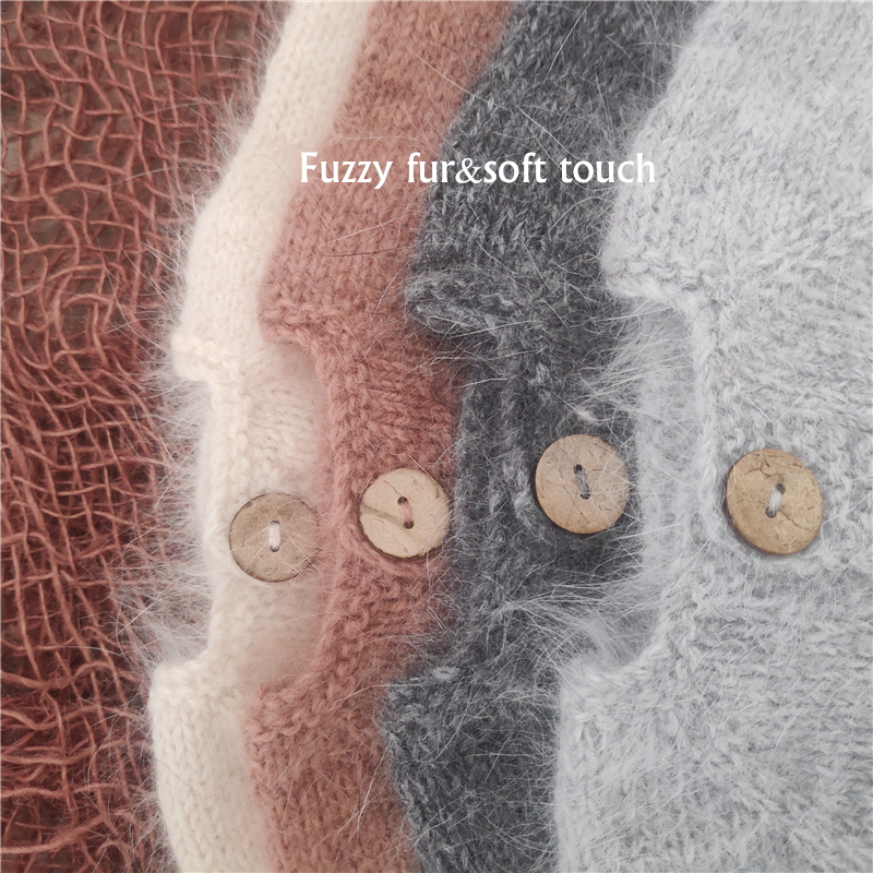 Sơ Sinh Áo Liền Quần Đạo Cụ Chụp Ảnh, Thủ Công Chồn Sợi Trang Phục Bodysuit Với Bonnet