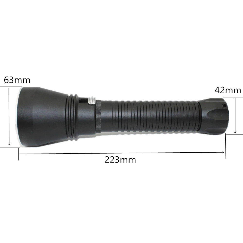Linterna LED de buceo XHP70.2, luz amarilla XHP70, DiveTorch, impermeable, para pesca submarina, para caza