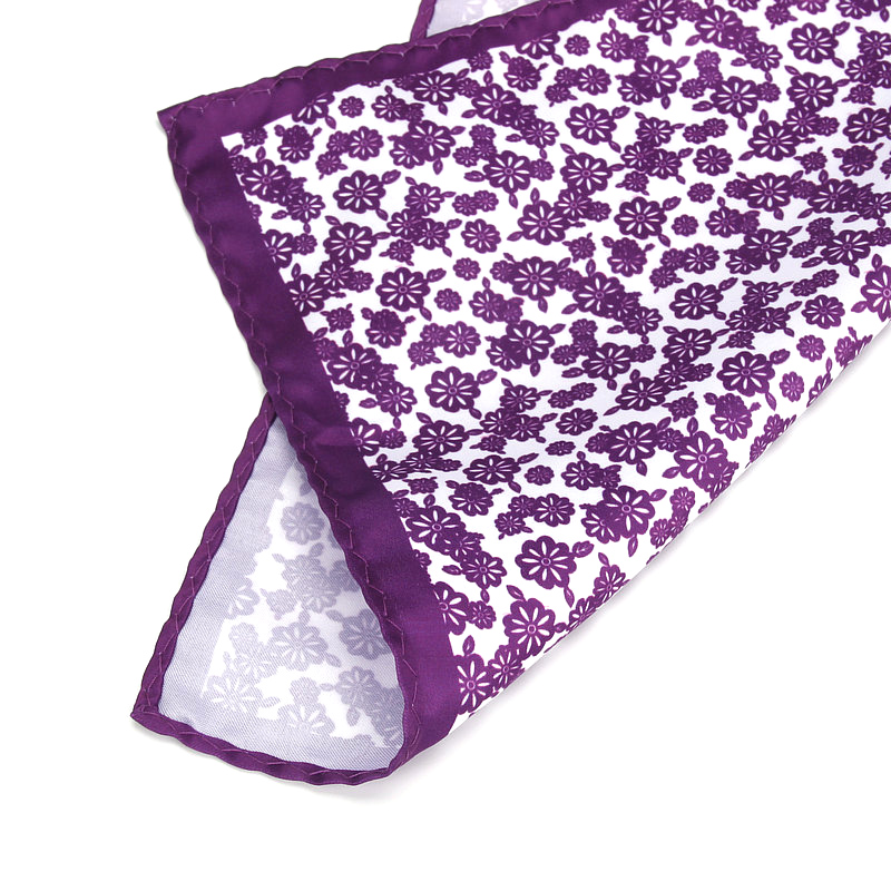 Lenço de seda masculino, toalha estampada clássica e macia para negócios, casamento e presente