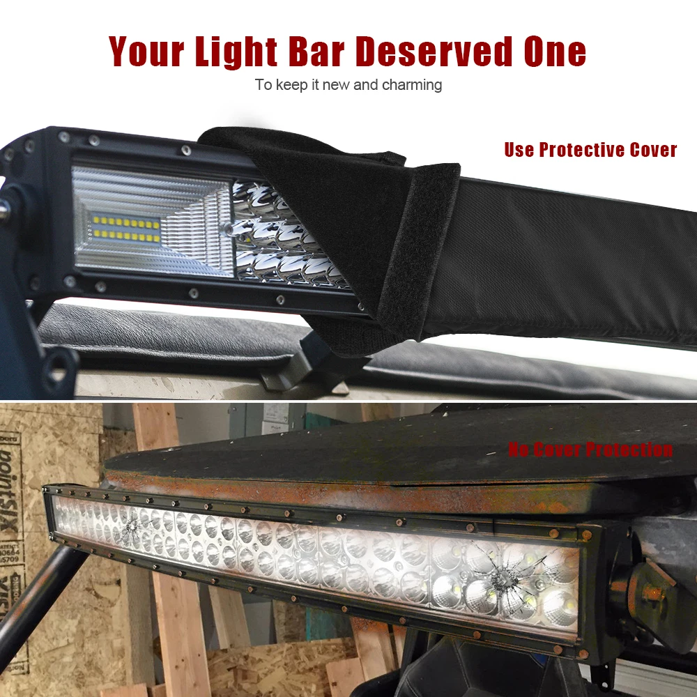 MICTUNING 22 "32'' 42 ''52'' Tự Động Đa Năng Phù Hợp Bao Da Nillkin Thẳng Cong LED Bar Cao Cấp bảo Vệ Tay Túi